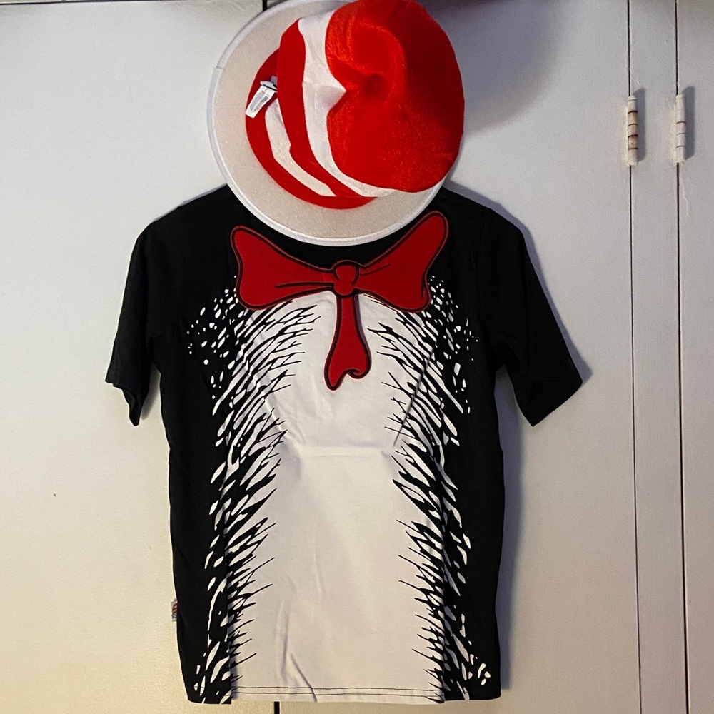 DrSeuss Tee with Red Bow includes Hat